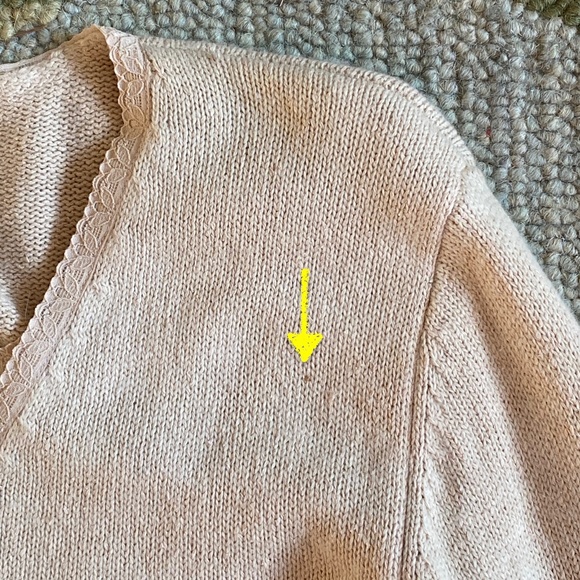 Sag Harbor I Ecru Silk Blend Pullover Two-Fer Sweater - Picture 15 of 16